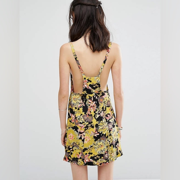 NWOT FREE PEOPLE FALL FLORAL DRESS - Picture 2 of 10